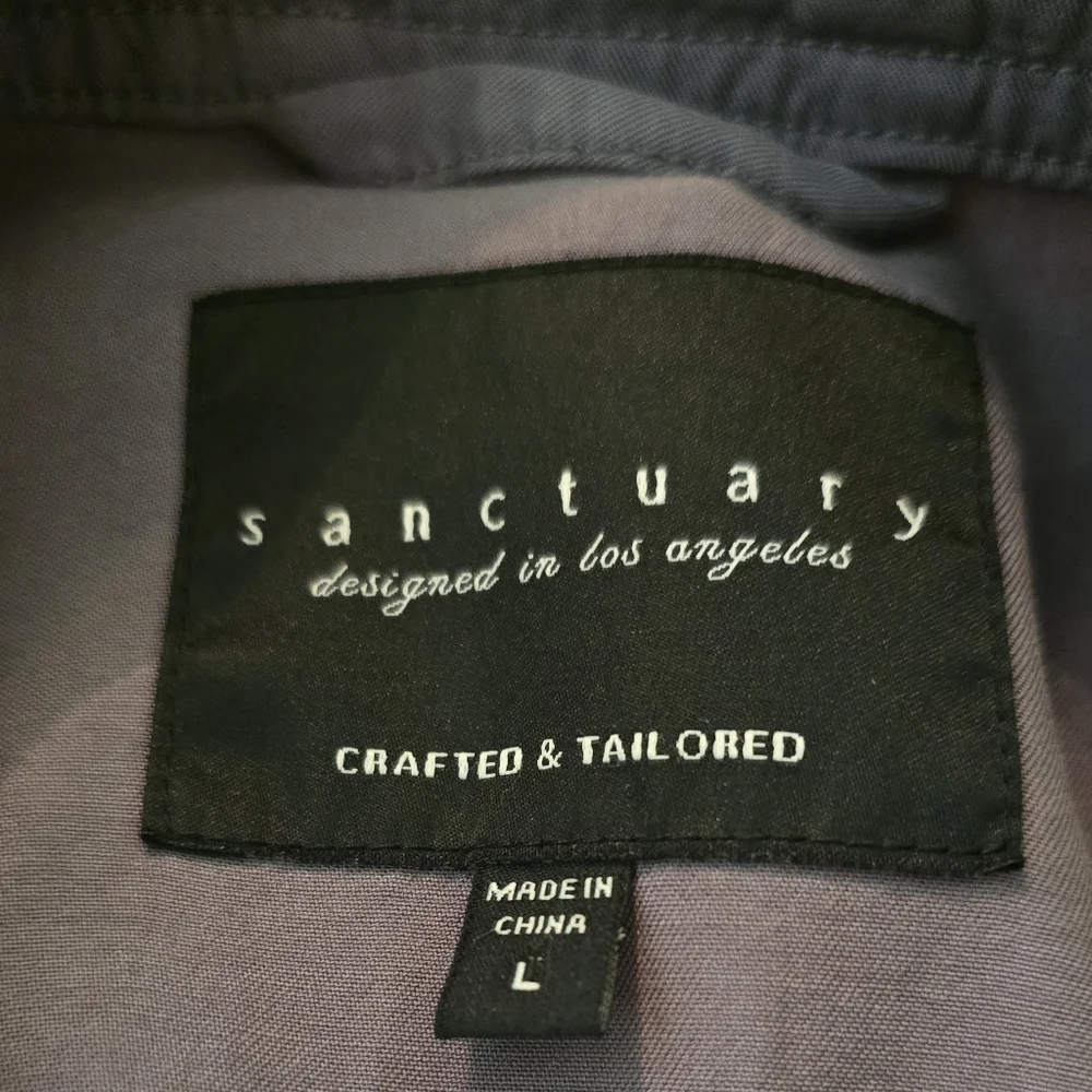 Sanctuary Women's Dusty Lavender Utility Jacket Sz L - Picture 6 of 6